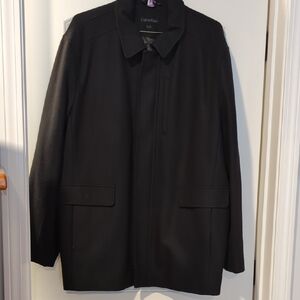 Calvin Klein Men's Black Trench Coat
